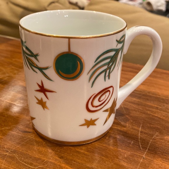 RARE! New Tiffany & Co. Cup Mug 1997 Ornaments Pattern Vintage Christmas Classic - Picture 2 of 10